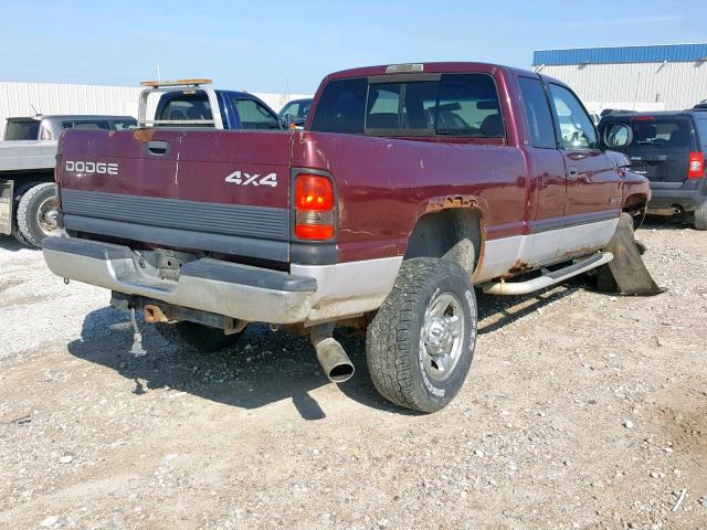 1B7KF23681J270253 - 2001 DODGE RAM 2500 MAROON photo 4