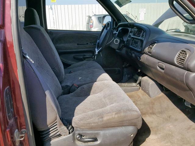 1B7KF23681J270253 - 2001 DODGE RAM 2500 MAROON photo 5