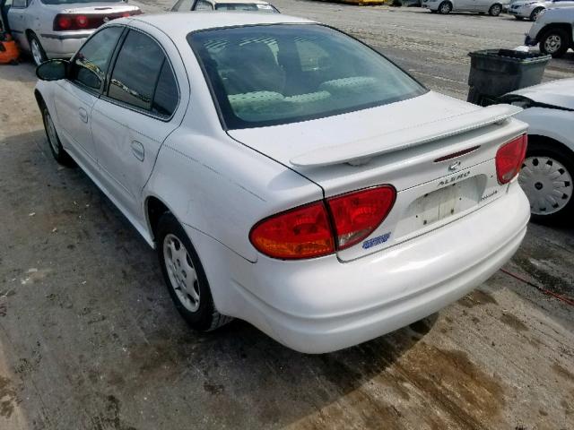 1G3NL52F54C132543 - 2004 OLDSMOBILE ALERO GL WHITE photo 3