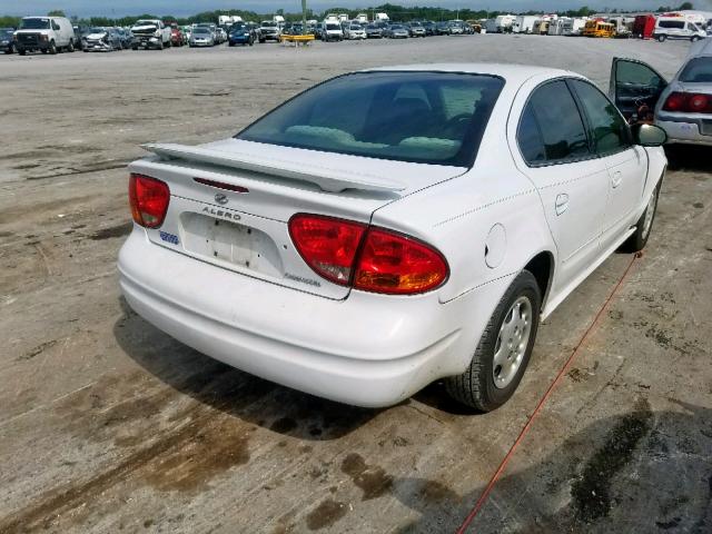 1G3NL52F54C132543 - 2004 OLDSMOBILE ALERO GL WHITE photo 4