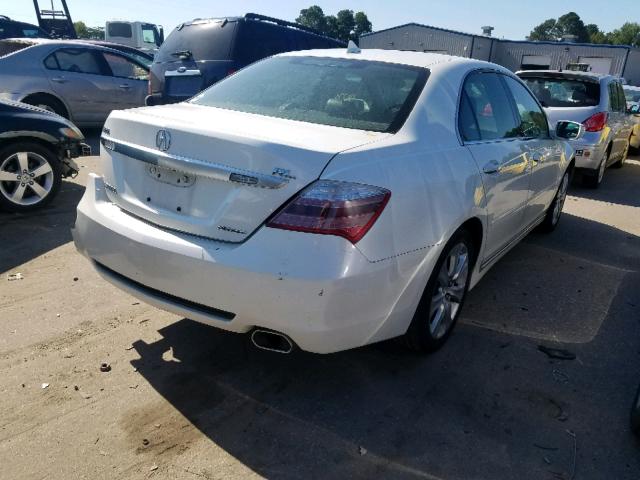 JH4KB2F61AC001456 - 2010 ACURA RL WHITE photo 4