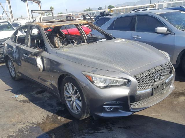 JN1BV7AP2EM686382 - 2014 INFINITI Q50 BASE GRAY photo 1