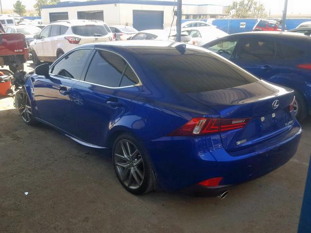 JTHBA1D28G5035047 - 2016 LEXUS IS 200T BLUE photo 3