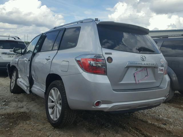 JTEJW3EH9A2042817 - 2010 TOYOTA HIGHLANDER SILVER photo 3