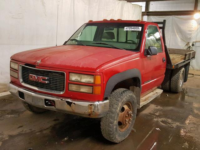 1GDJK34F6YF468446 - 2000 GMC SIERRA K35 RED photo 2