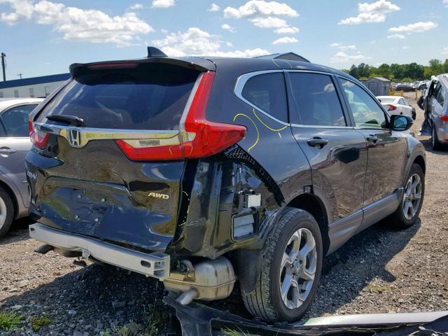 2HKRW2H82HH629415 - 2017 HONDA CR-V EXL BROWN photo 4