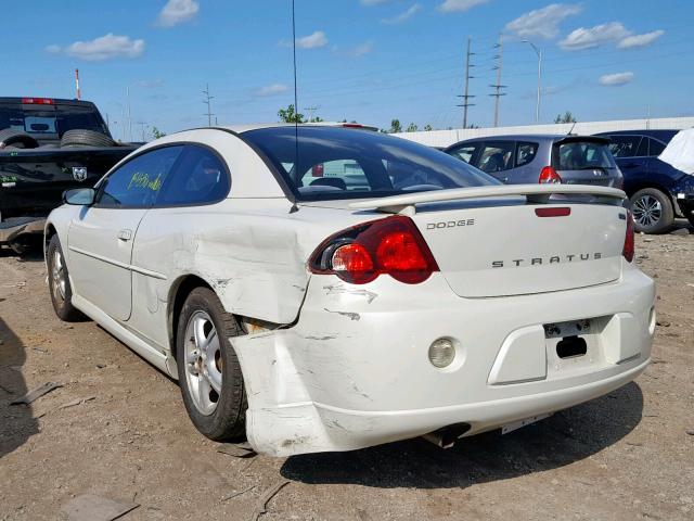 4B3AG42G13E199827 - 2003 DODGE STRATUS SE WHITE photo 3