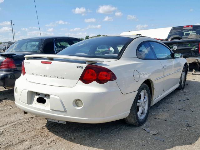 4B3AG42G13E199827 - 2003 DODGE STRATUS SE WHITE photo 4