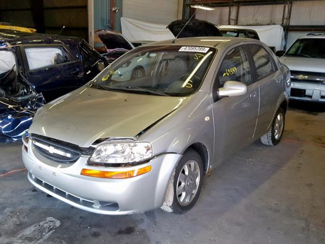 KL1TD52655B366457 - 2005 CHEVROLET AVEO BASE Gümüş foto 2