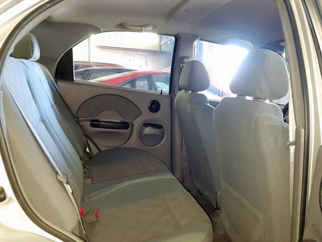 KL1TD52655B366457 - 2005 CHEVROLET AVEO BASE Gümüş foto 6