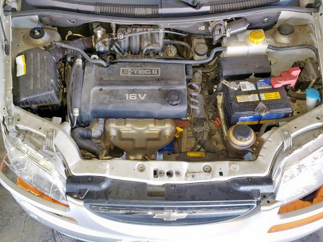 KL1TD52655B366457 - 2005 CHEVROLET AVEO BASE Gümüş foto 7