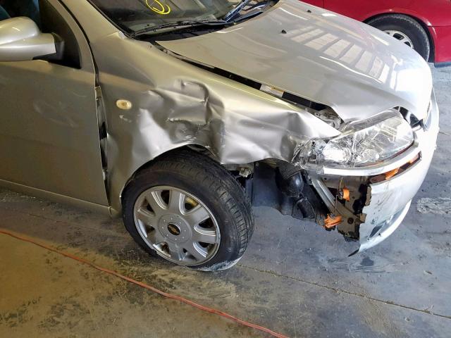 KL1TD52655B366457 - 2005 CHEVROLET AVEO BASE Gümüş foto 9