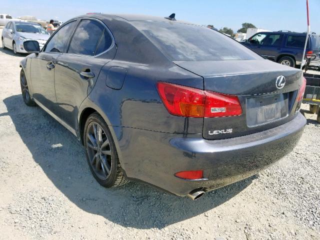 JTHBK262975046400 - 2007 LEXUS IS 250 GRAY photo 3