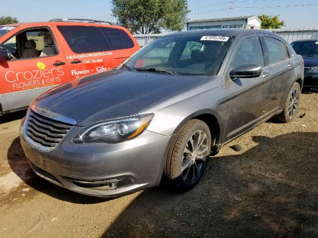 1C3CCBBB0DN609908 - 2013 CHRYSLER 200 TOURIN GRAY photo 2