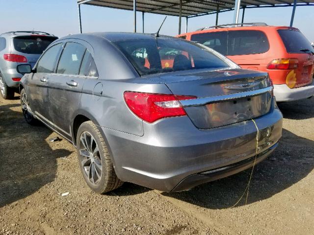 1C3CCBBB0DN609908 - 2013 CHRYSLER 200 TOURIN GRAY photo 3