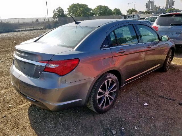 1C3CCBBB0DN609908 - 2013 CHRYSLER 200 TOURIN GRAY photo 4