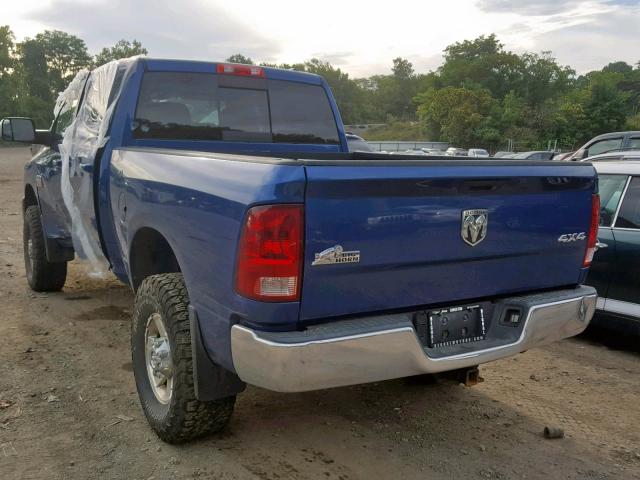 3D7UT2CL2AG112599 - 2010 DODGE RAM 2500 BLUE photo 3