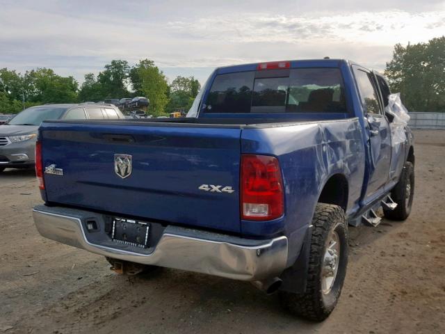 3D7UT2CL2AG112599 - 2010 DODGE RAM 2500 BLUE photo 4