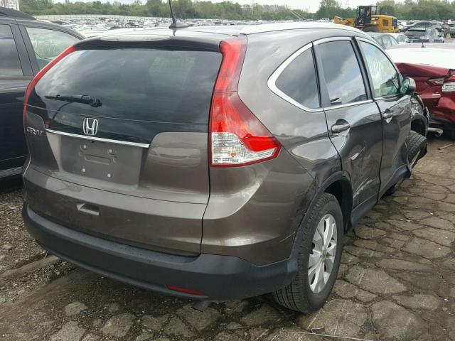 2HKRM3H75EH514256 - 2014 HONDA CR-V EXL BROWN photo 4