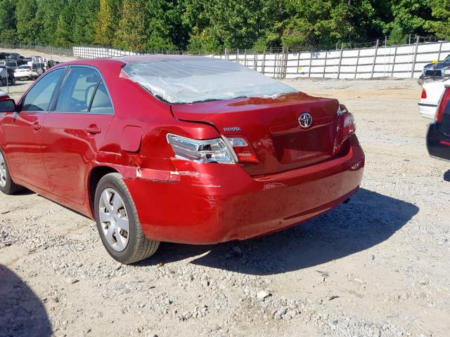 4T1BE46K18U261812 - 2008 TOYOTA CAMRY CE RED photo 9