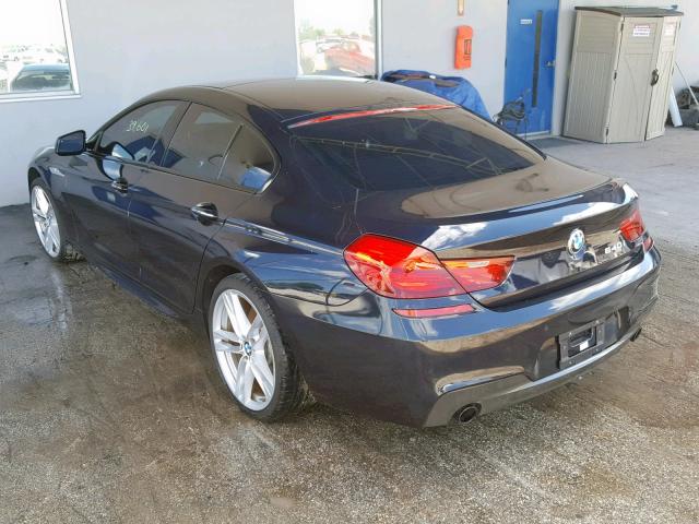 WBA6A0C53ED317122 - 2014 BMW 640 I BLUE photo 3