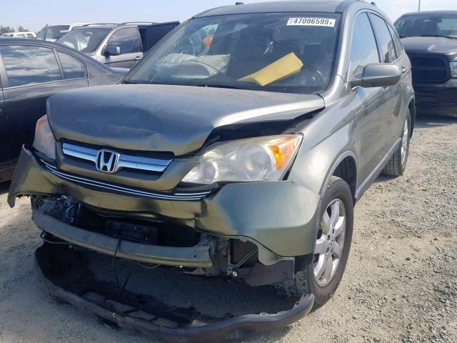 JHLRE387X8C039994 - 2008 HONDA CR-V EXL GREEN photo 2