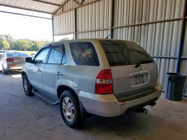 2HNYD18202H531176 - 2002 ACURA MDX SILVER photo 3