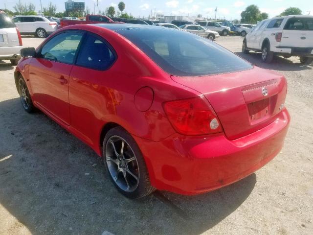 JTKDE177X50061027 - 2005 TOYOTA SCION TC წითელი ფოტო 3