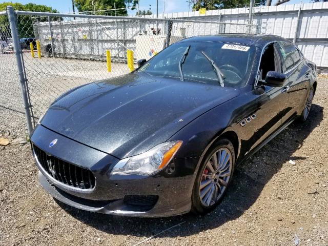 ZAM56RRA6E1076663 - 2014 MASERATI QUATTROPOR BLACK photo 2