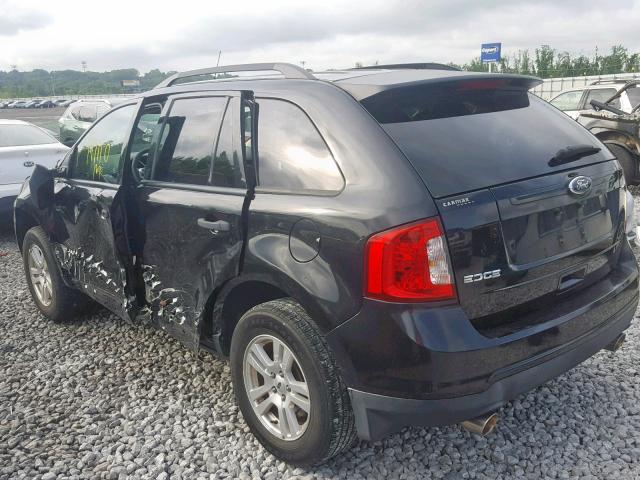 2FMDK3GC7BBA51571 - 2011 FORD EDGE SE BLACK photo 3