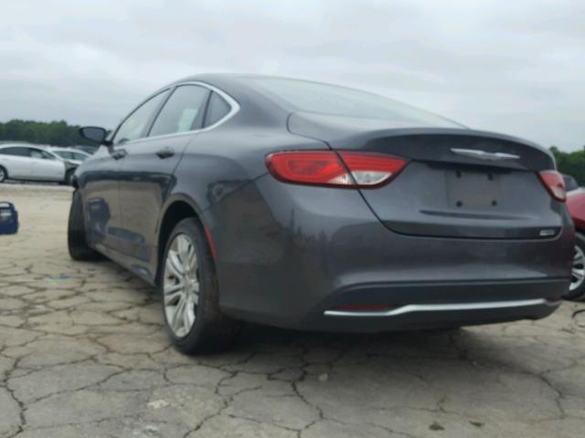 1C3CCCAB1FN541631 - 2015 CHRYSLER 200 LIMITE GRAY photo 3