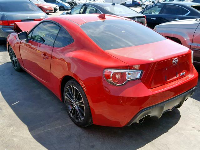 JF1ZNAA18F8708339 - 2015 TOYOTA SCION FR-S RED photo 3