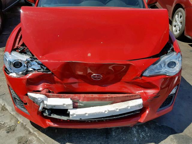 JF1ZNAA18F8708339 - 2015 TOYOTA SCION FR-S RED photo 7
