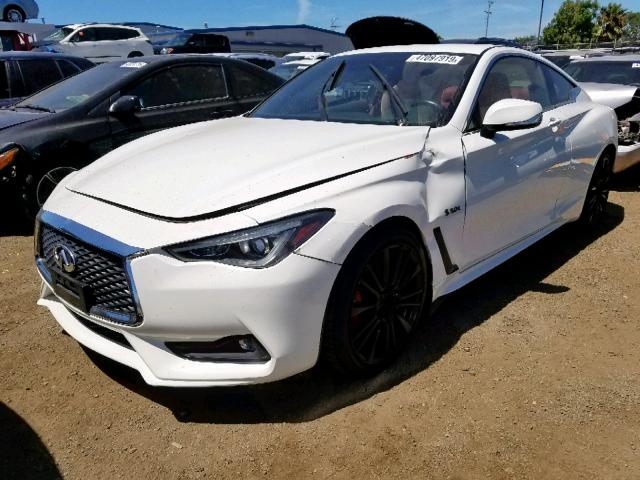 JN1FV7EK1HM610995 - 2017 INFINITI Q60 RED SP WHITE photo 2