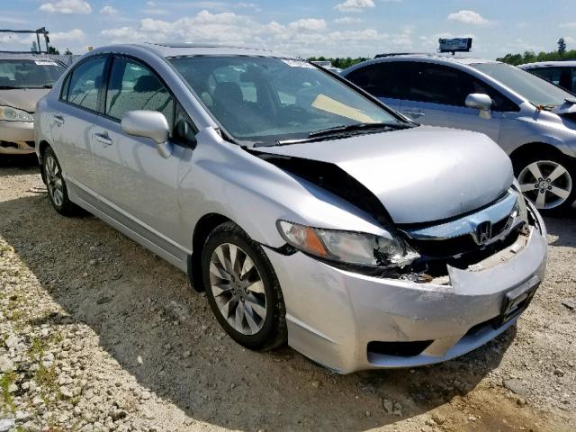 2HGFA16859H309399 - 2009 HONDA CIVIC EX SILVER photo 1