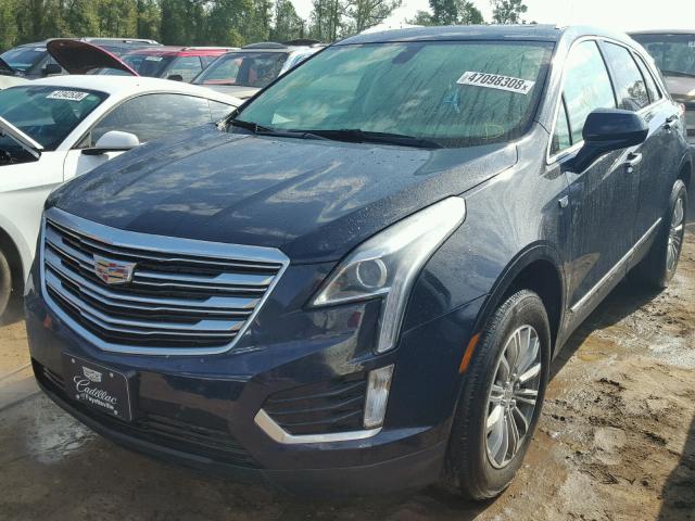 1GYKNBRS9HZ168019 - 2017 CADILLAC XT5 LUXURY BLUE photo 2