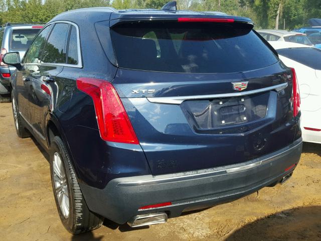 1GYKNBRS9HZ168019 - 2017 CADILLAC XT5 LUXURY BLUE photo 3