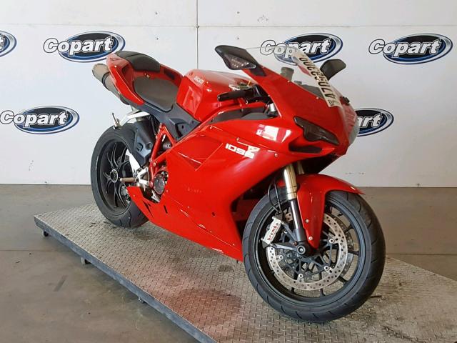 ZDM1XBEW18B017192 - 2008 DUCATI 1098 BASE RED photo 1