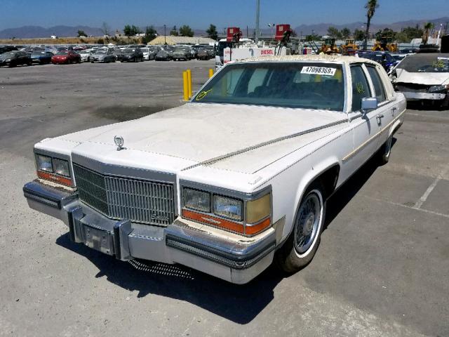 1G6DW51Y7KR714940 - 1989 CADILLAC BROUGHAM WHITE photo 2