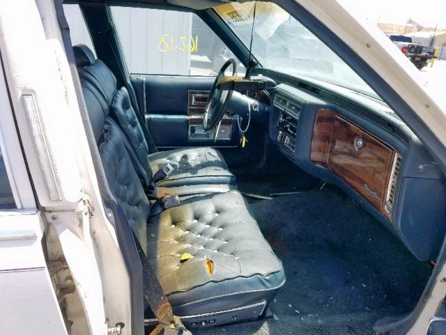 1G6DW51Y7KR714940 - 1989 CADILLAC BROUGHAM WHITE photo 5