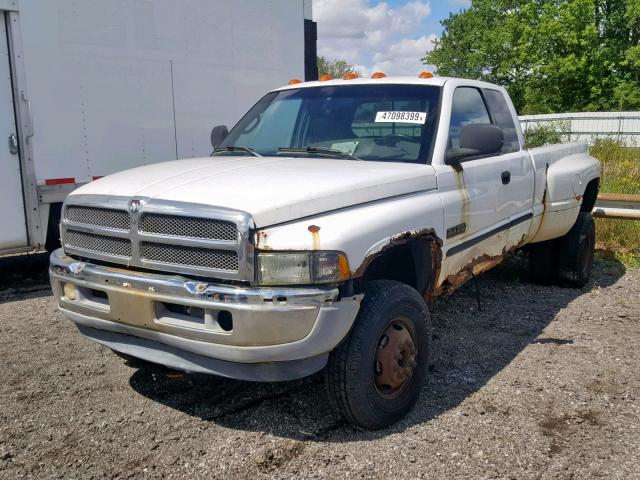 1B7MF33691J247563 - 2001 DODGE RAM 3500 WHITE photo 2