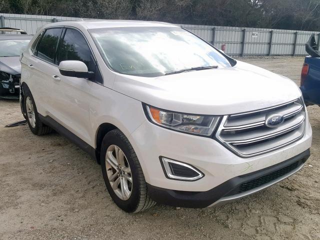 2FMPK3J9XJBB48725 - 2018 FORD EDGE SEL WHITE photo 1