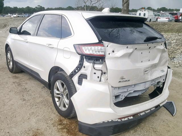 2FMPK3J9XJBB48725 - 2018 FORD EDGE SEL WHITE photo 3