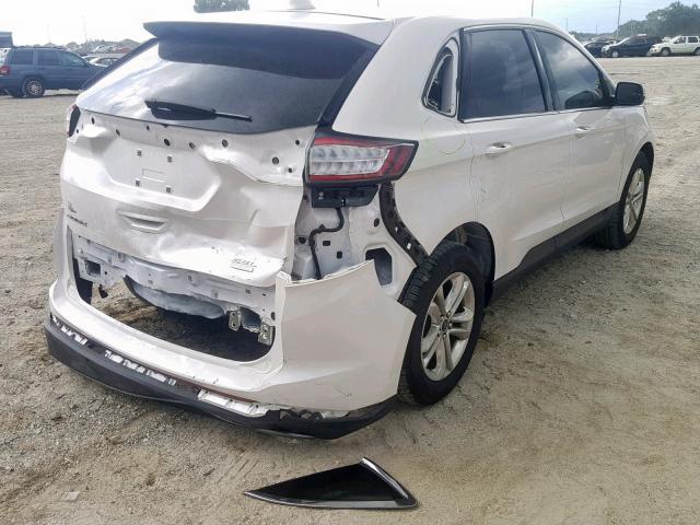 2FMPK3J9XJBB48725 - 2018 FORD EDGE SEL WHITE photo 4