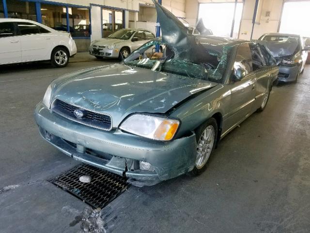 4S3BE635237207991 - 2003 SUBARU LEGACY L GREEN photo 2