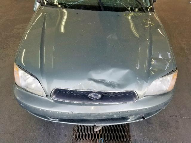 4S3BE635237207991 - 2003 SUBARU LEGACY L GREEN photo 7