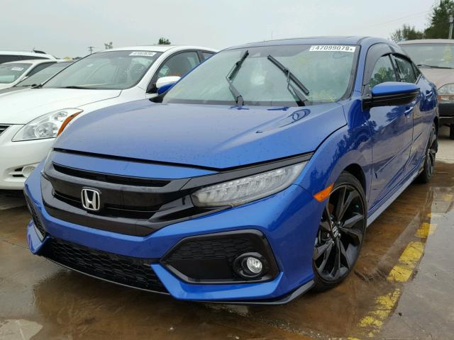 SHHFK7H95HU225347 - 2017 HONDA CIVIC SPOR BLUE photo 2