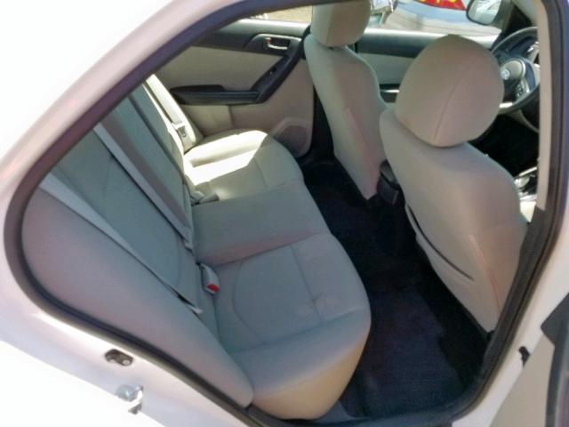 KNAFU4A24C5642652 - 2012 KIA FORTE EX WHITE photo 6