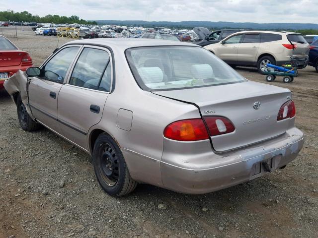 1NXBR12E8YZ414477 - 2000 TOYOTA COROLLA VE TAN photo 3