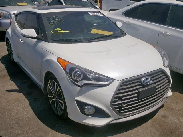 KMHTC6AE6GU291961 - 2016 HYUNDAI VELOSTER T WHITE photo 1